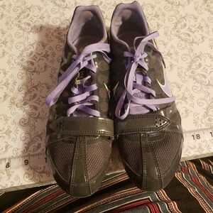 Nike Zoom Rival S  Women's Track Racing Spikes Size 7 Gray And Lavendar Running